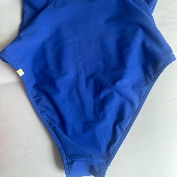 Summer Salt The Ruched Backflip One Piece Swimsuit blue size 6 - Picture 5 of 8